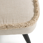 Кресло с декором бахрома Linen Fringe Chair Beige варинант исполнения - 6 | Loft Concept во Владивостоке