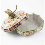 Фарфоровая шкатулка с бронзовой стрекозой Eden Garden варинант исполнения - 4 | Loft Concept во Владивостоке