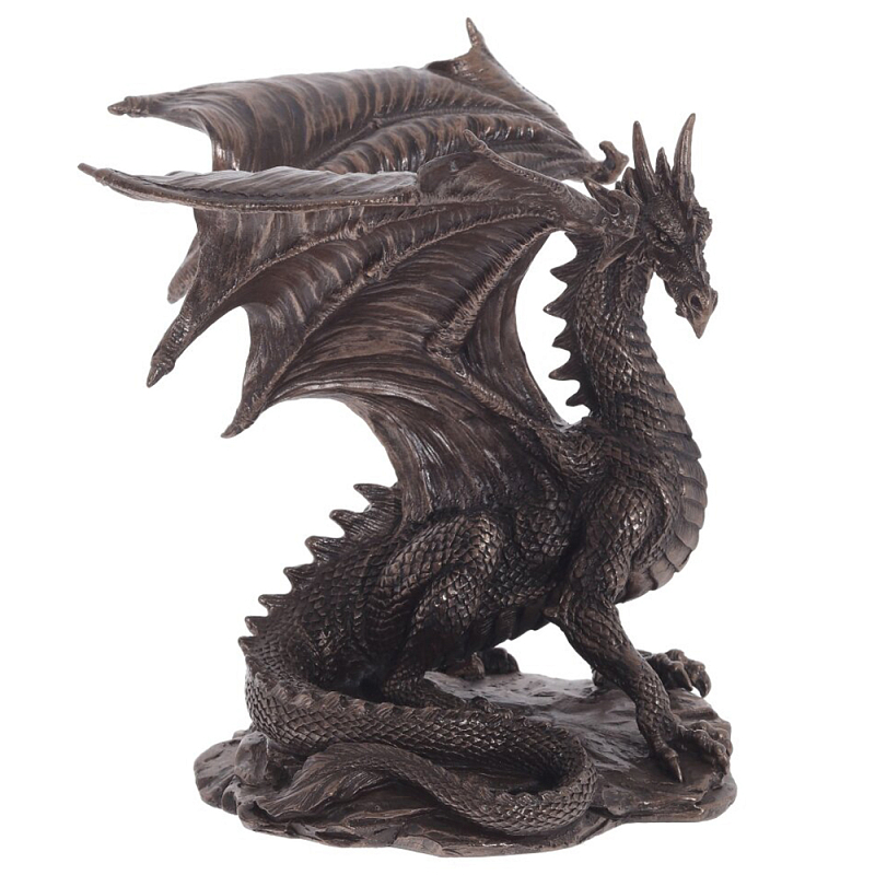 Декоративная статуэтка Дракон Dragon Brown Statuette Коричневый Декоративная статуэтка Дракон Dragon Brown Statuette Коричневый во Владивостоке | Loft Concept