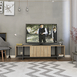 ТВ-тумба с откидной дверцей и 4-мя полками ZITANO TV STAND OAK варинант исполнения - 1 | Loft Concept во Владивостоке