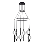 Люстра светодиодная с 6-ю сферическими стеклянными плафонами Splatter варинант исполнения - 1 | Loft Concept во Владивостоке