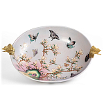 Белое фарфоровое блюдо с изображением бабочек Eden Garden варинант исполнения - 2 | Loft Concept во Владивостоке