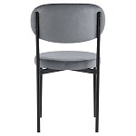 Стул с круглым сиденьем на металлическом основании ALFIE CHAIR Grey варинант исполнения - 3 | Loft Concept во Владивостоке