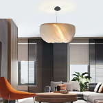 Подвесной светильник с белыми изящными декоративными лепестками Volumetric Petal Lamp варинант исполнения - 5 | Loft Concept во Владивостоке