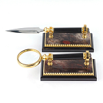 Настольный письменный набор из яшмы и долерита с декором Двуглавый орел Manager Organizer варинант исполнения - 5 | Loft Concept во Владивостоке