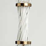 Подвесной светильник с цилиндром из прозрачных стеклянных трубок Nembus варинант исполнения - 7 | Loft Concept во Владивостоке