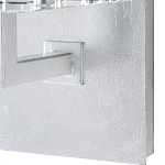 Бра серебряное с фактурным прозрачным абажуром Optical Crystal варинант исполнения - 2 | Loft Concept во Владивостоке