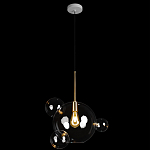 Подвесной светильник со стеклянными плафоном в виде шара и золотыми деталями & Coombes варинант исполнения - 2 | Loft Concept во Владивостоке