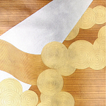 Обои ручная роспись в стиле Арт-деко Namban Colourway SC-290 on Deep Rich Gold gilded paper варинант исполнения - 1 | Loft Concept во Владивостоке