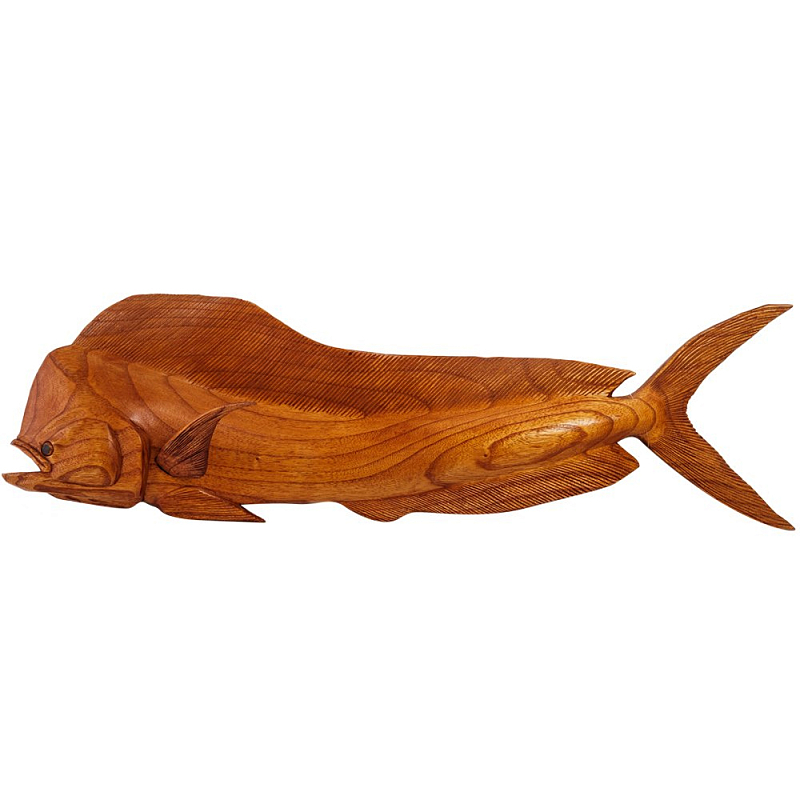 Статуэтка деревянная в виде рыбы Fish of the World Коричневый во Владивостоке | Loft Concept 