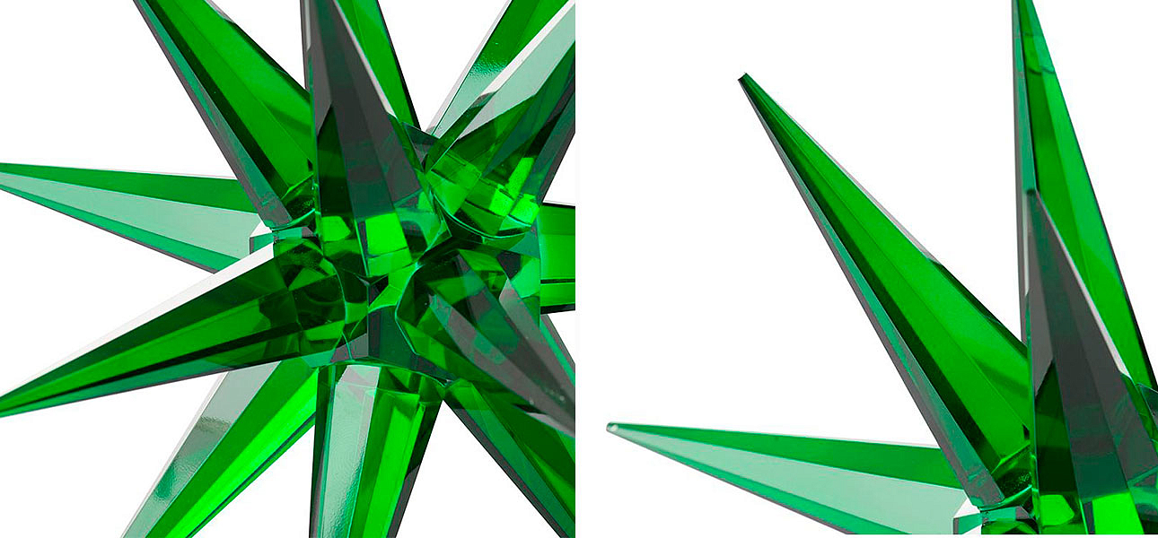Статуэтка стеклянная зеленая звезда Green Star Статуэтка стеклянная зеленая звезда Green Star - Loft-Concept во Владивостоке