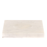 Подставка под шар квадратная из натурального камня Мрамор Белый Natural Stone Sphere Stands варинант исполнения - 1 | Loft Concept во Владивостоке