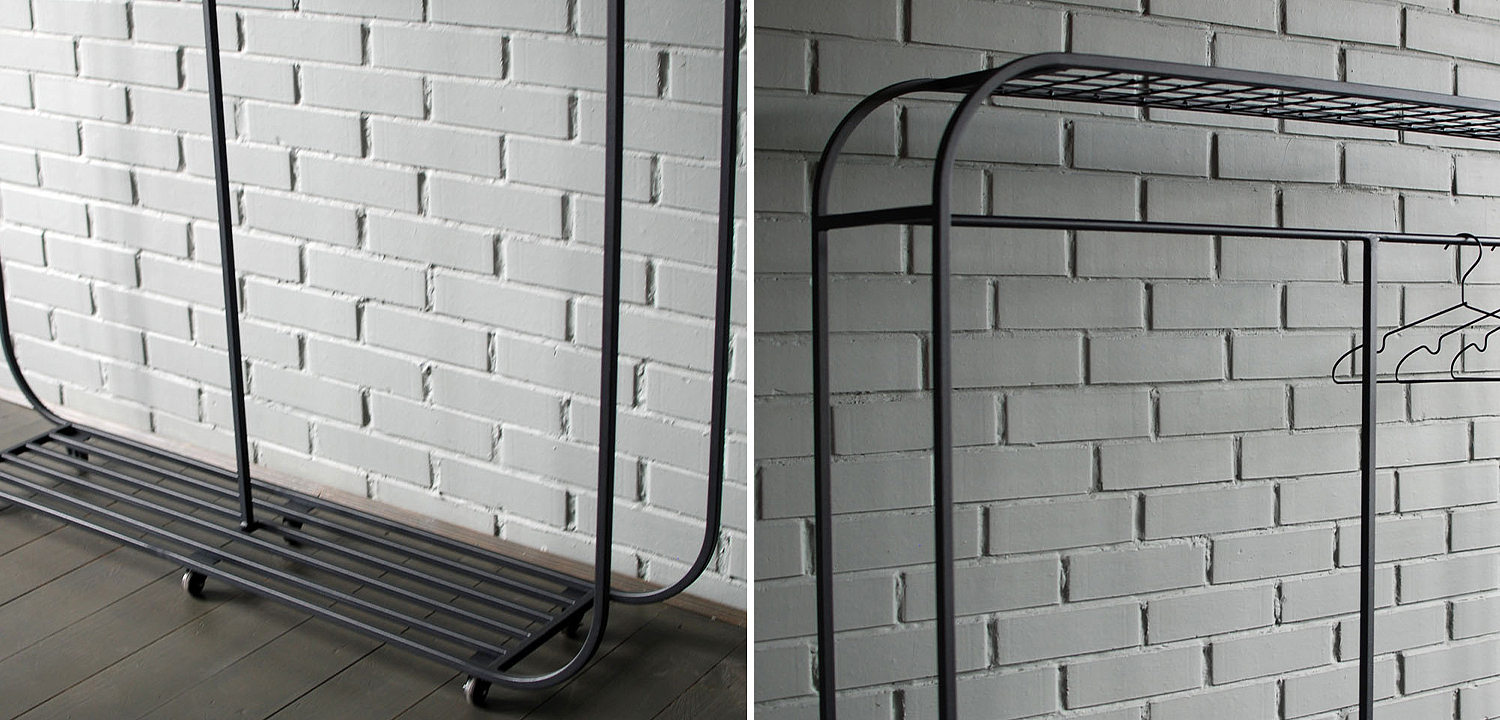 Рейл Hughes Industrial Metal Rust Clothes Rail Рейл Hughes Industrial Metal Rust Clothes Rail - Loft-Concept во Владивостоке