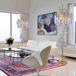 Торшер в виде золотого дерева с листьями FAIRYTREE Light варинант исполнения - 3 | Loft Concept во Владивостоке