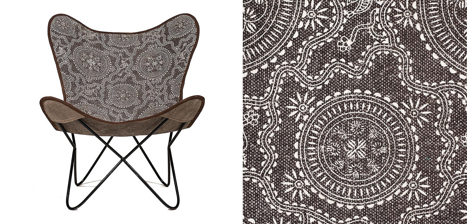 Кресло Indian black and white pattern - Loft-Concept во Владивостоке