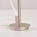 Настольная лампа белым изогнутым плафоном на круглой подставке Luke Lampco Tracer Lamp варинант исполнения - 11 | Loft Concept во Владивостоке