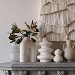 Светло-Бежевое Панно из нитей White Landscape Wall Hanging варинант исполнения - 2 | Loft Concept во Владивостоке