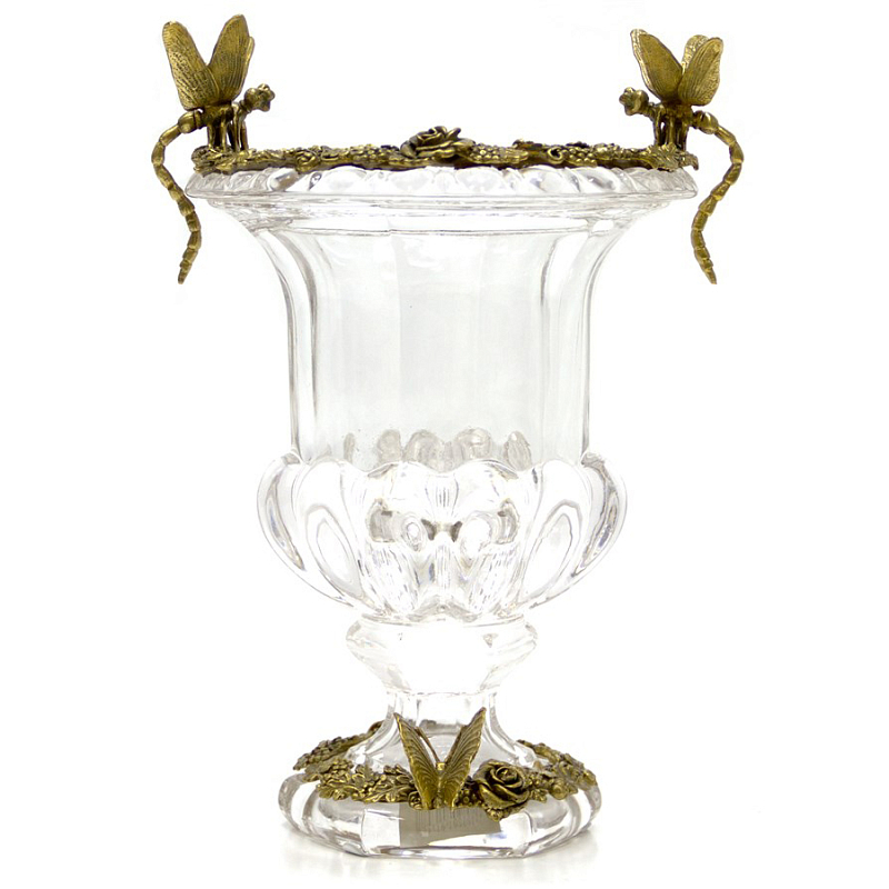 Ваза Transparent Goblet Прозрачный (Transparent) Бронза во Владивостоке | Loft Concept 