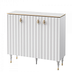 Консоль с дверками и белым рельефным фасадом Expanses of Beauty варинант исполнения - 1 | Loft Concept во Владивостоке