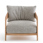 Кресло с каркасом из массива ясеня Deniaud Ash Grey Armchair варинант исполнения - 2 | Loft Concept во Владивостоке