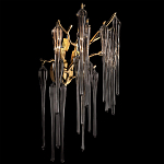 Бра с бронзовыми акцентами и прозрачными стеклянными каплями Droplet Bra варинант исполнения - 2 | Loft Concept во Владивостоке