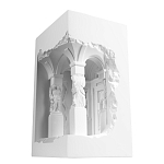 Встраиваемый в стену гипсовый светильник под покраску с колоннами и арками в античном стиле Antiquity Athena варинант исполнения - 6 | Loft Concept во Владивостоке