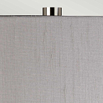 Настольная лампа с цилиндрическим абажуром и прозрачным стеклянным основанием Quintiesse варинант исполнения - 6 | Loft Concept во Владивостоке