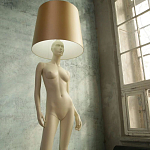 Лампа MANNEQUIN LAMP с абажуром изгибы тела варинант исполнения - 7 | Loft Concept во Владивостоке