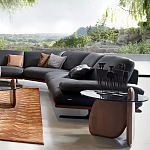 Дизайнерский журнальный стол c круглой столешницей на фигурном основании Usake варинант исполнения - 1 | Loft Concept во Владивостоке