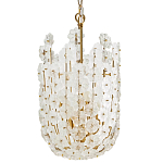 Подвесной светильник декорированный цветами из стекла Lightness of Flowers варинант исполнения - 1 | Loft Concept во Владивостоке