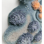 Тканый вручную Большой абстрактный гобелен Frost Forest варинант исполнения - 2 | Loft Concept во Владивостоке