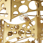 Люстра фигурная золотого цвета Corrugated Panels варинант исполнения - 2 | Loft Concept во Владивостоке