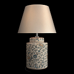Настольная лампа цилиндрическая с цветочной росписью Lamp Flower Painting варинант исполнения - 3 | Loft Concept во Владивостоке