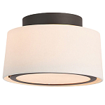 Потолочный светильник с круглым хлопковым абажуром Frosted Diffuser варинант исполнения - 1 | Loft Concept во Владивостоке