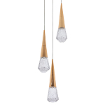 Подвесной светильник капли Acrylic Droplet Trio Gold Hanging Lamp варинант исполнения - 1 | Loft Concept во Владивостоке