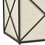 Пуф бежевый с черной металлической рамой Beige Pouf варинант исполнения - 2 | Loft Concept во Владивостоке