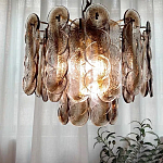 Люстра из круглых стеклянных элементов Vienna варинант исполнения - 2 | Loft Concept во Владивостоке