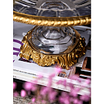 Чаша из прозрачного стекла с бронзовым ободком и фигурками бабочек Eden Garden варинант исполнения - 5 | Loft Concept во Владивостоке