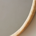 Зеркало круглое в раме из ротанга Wickerwork варинант исполнения - 2 | Loft Concept во Владивостоке