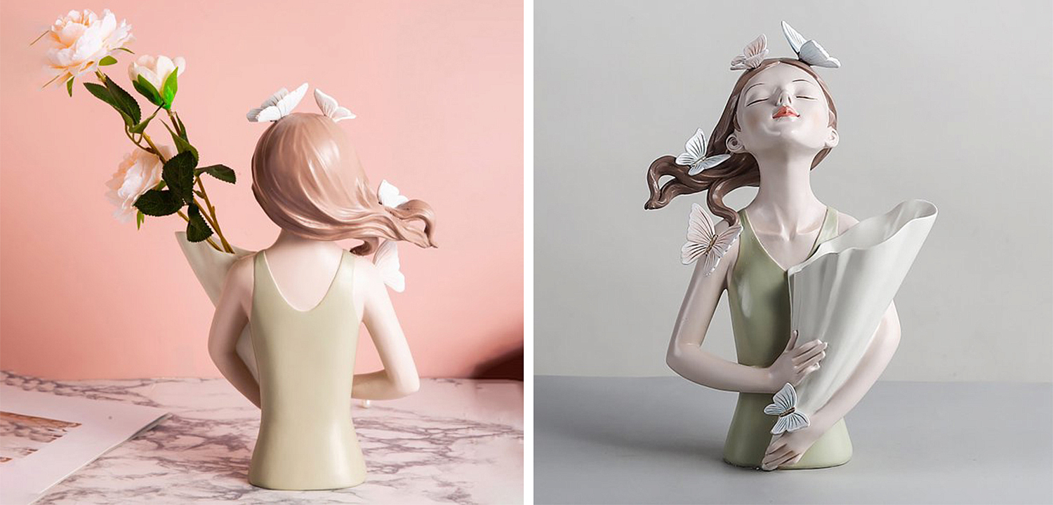 Статуэтка Butterfly Girl Vase Статуэтка Butterfly Girl Vase - Loft-Concept во Владивостоке