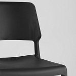 Пластиковый стул на ножках из массива бука Ferret Black 4 шт варинант исполнения - 8 | Loft Concept во Владивостоке