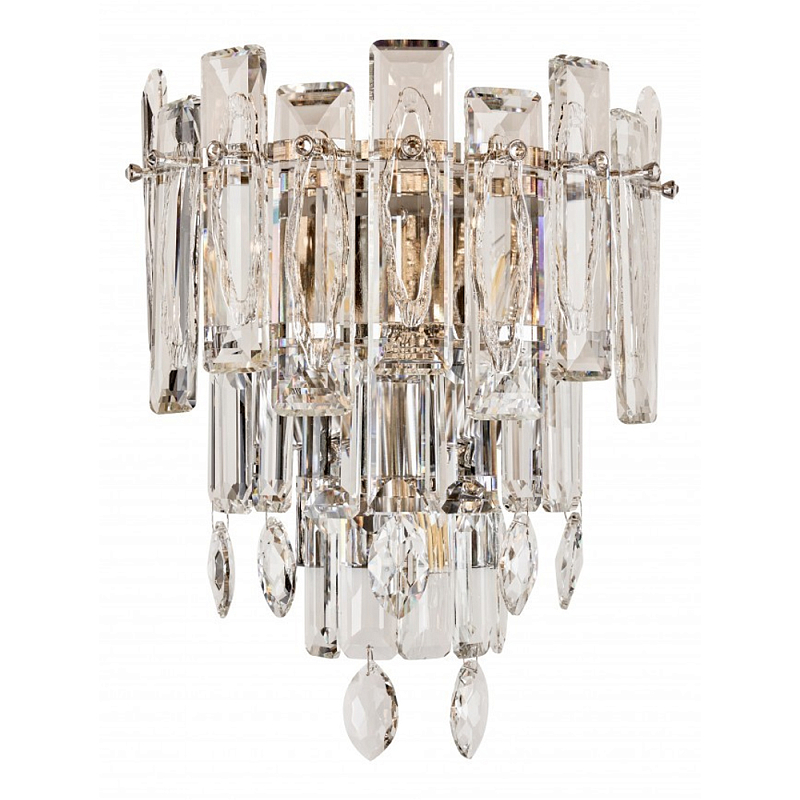 Бра с хрустальными подвесками Gorgeous Crystal Light Золотой Прозрачный Хром Бра с хрустальными подвесками Gorgeous Crystal Light Золотой Прозрачный Хром во Владивостоке | Loft Concept