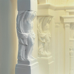 Встраиваемый в стену гипсовый светильник под покраску с колоннами и арками в античном стиле Antiquity Athena варинант исполнения - 13 | Loft Concept во Владивостоке