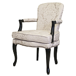 Кресло c растительным орнаментом Aubrey Classical Armchair beige jacquard варинант исполнения - 3 | Loft Concept во Владивостоке