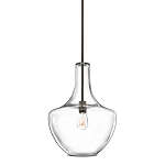 Подвесной светильник прозрачный стеклянный органической формы Kichler варинант исполнения - 1 | Loft Concept во Владивостоке