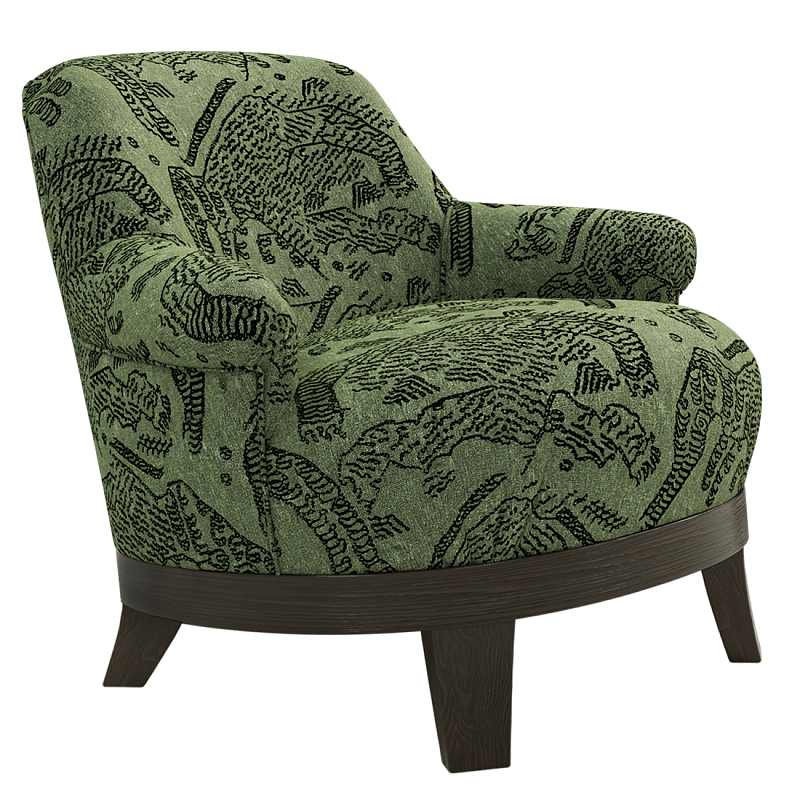 Кресло Turin Green Зеленый Коричневый во Владивостоке | Loft Concept 