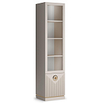 Шкаф-витрина с полками и стеклянной дверкой Satin Furniture варинант исполнения - 1 | Loft Concept во Владивостоке