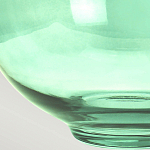 Настольная лампа с шарообразным прозрачным основанием из цветного переработанного стекла и белым цилиндрическим абажуром Elstead Lighting варинант исполнения - 5 | Loft Concept во Владивостоке