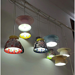 Подвесные светильники в виде чаши с цветочным орнаментом Flower Reversal варинант исполнения - 8 | Loft Concept во Владивостоке