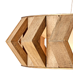 Люстра круглая из толстых деревянных реек Wooden Slats варинант исполнения - 2 | Loft Concept во Владивостоке